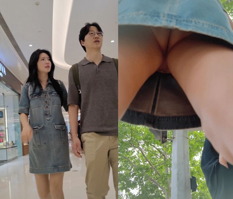 서울에서 한 커플이 속옷을 입지 않은 채 쇼핑하는 모습이 목격됐다.